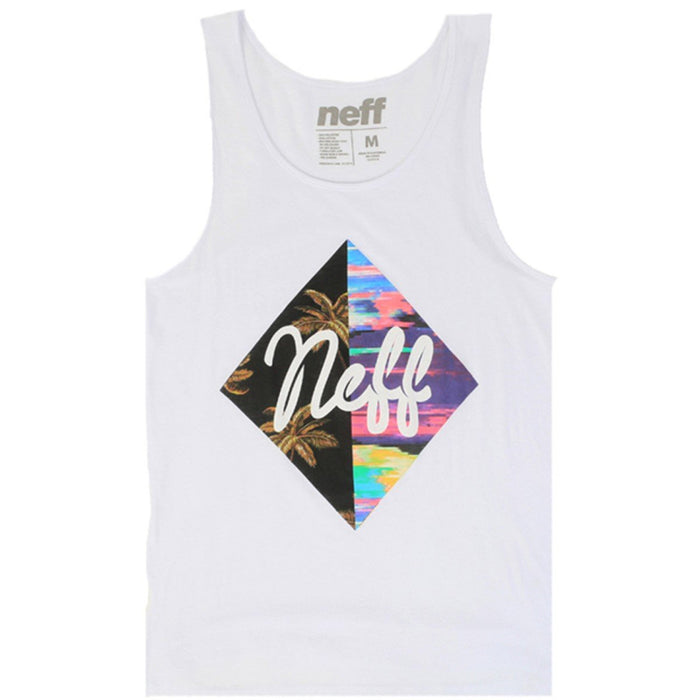 Neff Diamond Summer Sleeveless Tank Top Shirt Women's Medium White