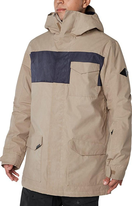 Dakine Elsman Snowboard Jacket, Men's Large, Stone / Night Sky Blue New