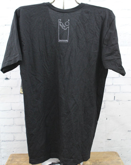 Skullcandy EP T-Shirt Short Sleeve V-Neck Mens Medium Black New
