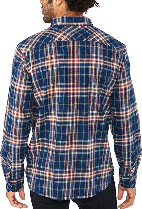 Dakine Men's Franklin Flannel Long Sleeve Shirt Large Midnight / Picante Plaid
