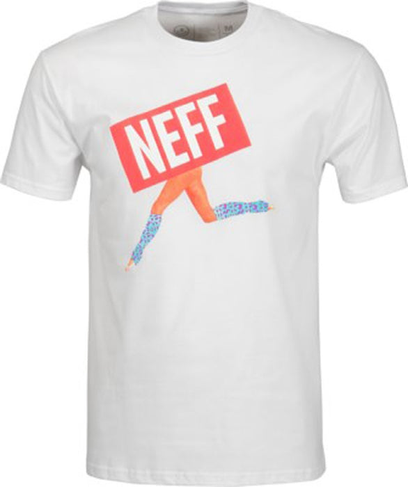 Neff Gone Crew Neck Short Sleeve Tee T-Shirt, Men's Large, White New