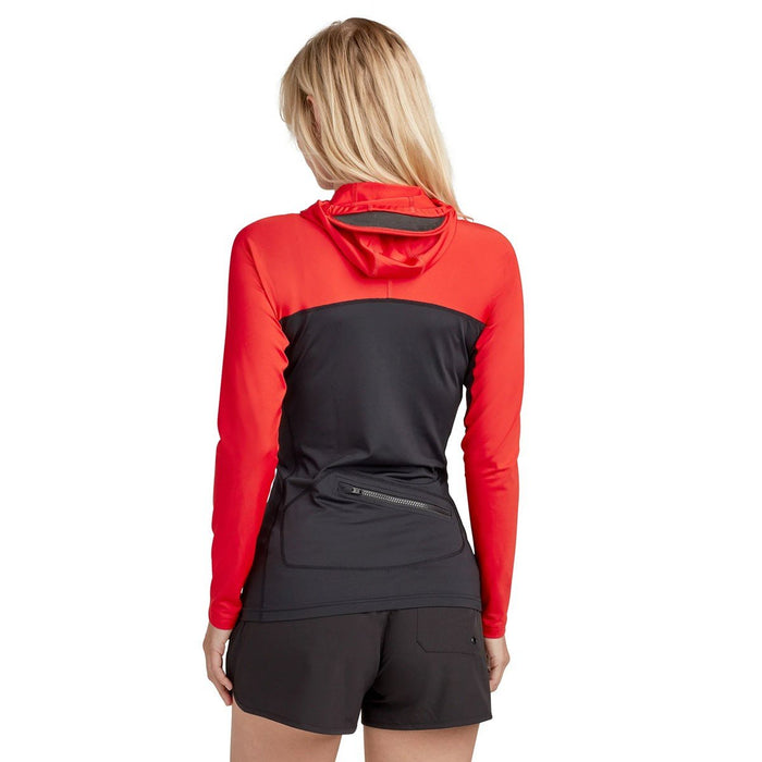 Dakine HD Snug Fit Pullover Rashguard Hoodie Women's Medium Rippin Red New