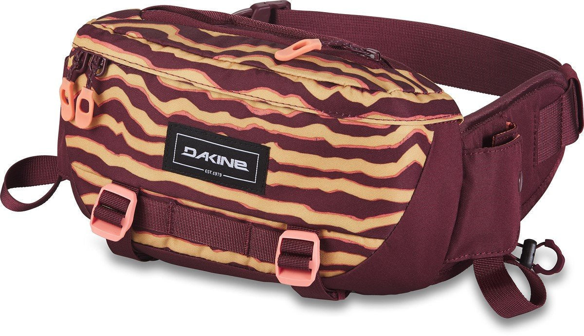 Dakine Hot Laps Pack 2L Hip Fanny Waist Bike Lumbar Pack Ochre Stripe / Port New