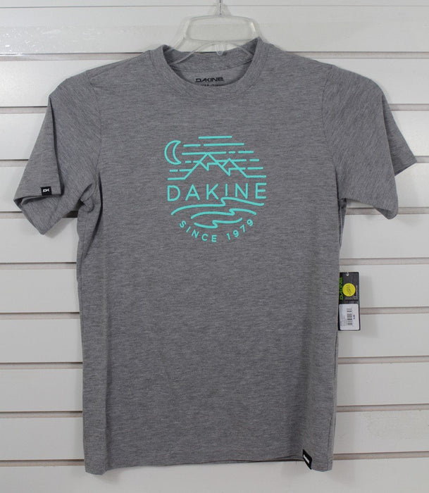 Dakine Youth Kid's Short Sleeve Tech T-Shirt Tee Medium 7/8 Heather Grey Sky New