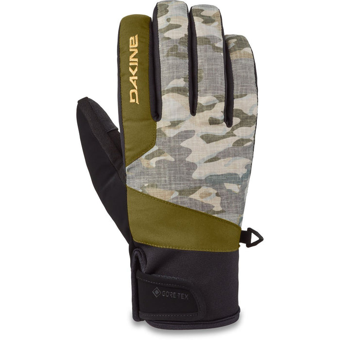 Dakine Impreza Gore-Tex Snowboard Gloves Men's Large Vintage Camo/Yellow New