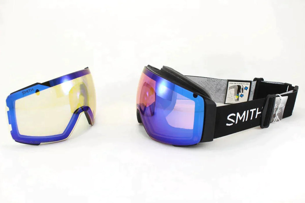 Smith I/O Mag Snow Goggles Black, Chromapop Photochromic Rose Lens +Yellow Bonus