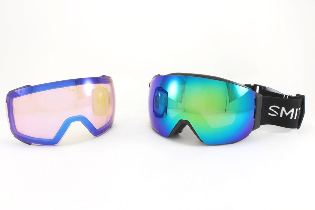 Smith I/O Mag Ski / Snow Goggles Black, Chromapop Sun Green Mirror Lens New 2023