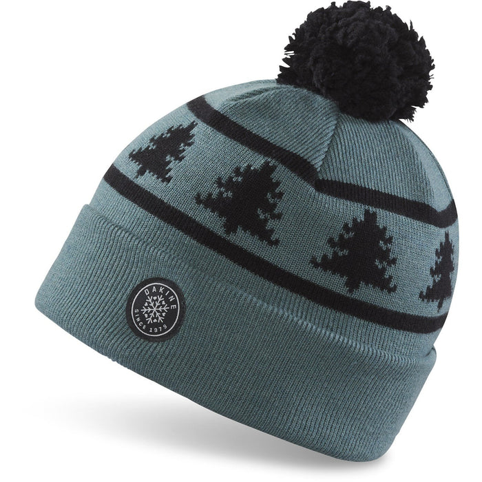 Dakine Jack Pine Merino Wool Blend Pom Beanie Fleece Lined Dark Forest / Black