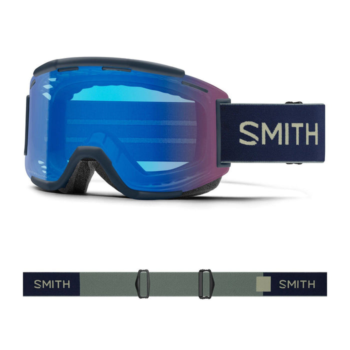 Smith Squad MTB/Bike Goggles Midnight Navy/Sage Brush Contrast Rose Flash +Bonus