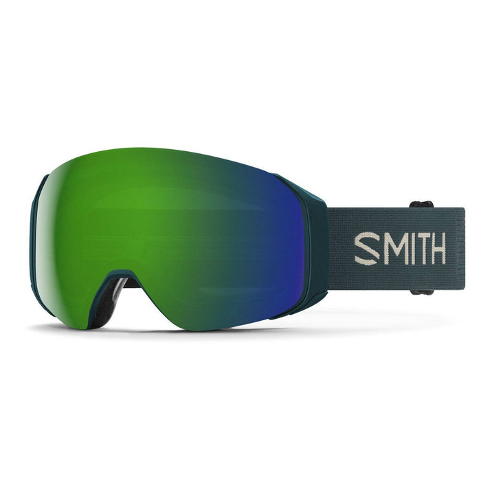 Smith 4D Mag S Snow Goggles Pacific Flow, Everyday Green Mirror Lens + Bonus New