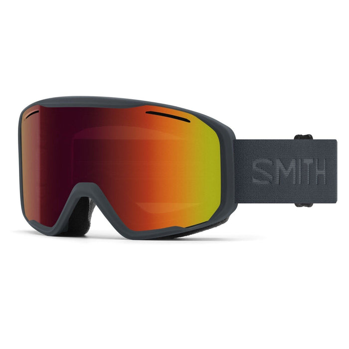 Smith Blazer Ski / Snow Goggles Slate Frame, Red Sol-X Mirror Lens New