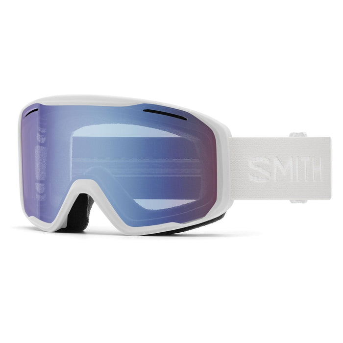 Smith Blazer Ski / Snow Goggles White Frame, Blue Sensor Mirror Lens New