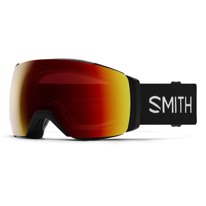 Smith I/O Mag XL Ski / Snow Goggles Black Frame, Sun Red Mirror Lens + Bonus New