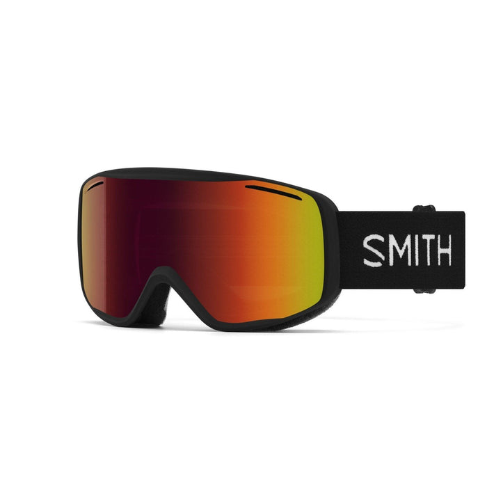 Smith Rally Ski / Snow Goggles Black Frame, Red Sol-X Mirror Lens New