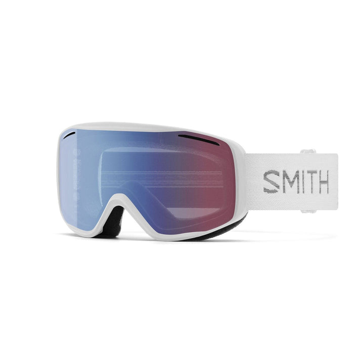 Smith Rally Ski / Snow Goggles White Chunky Knit Frame, Blue Sensor Mirror Lens
