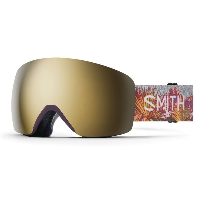 Smith Skyline Snow Goggles Artist Series Caroline Clark, Sun Black Gold Mirror