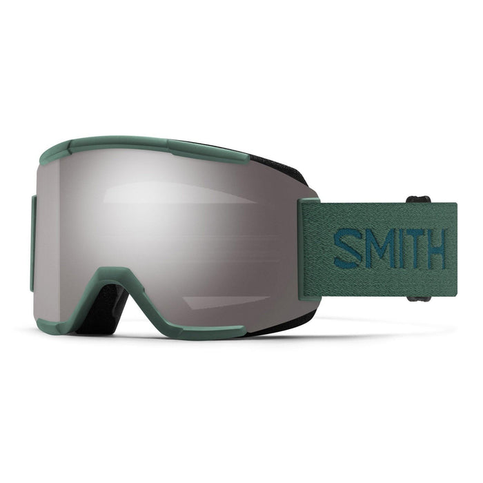 Smith Squad Snow Goggles Alpine Green Vista Frame, CP Sun Platinum Mirror +Bonus