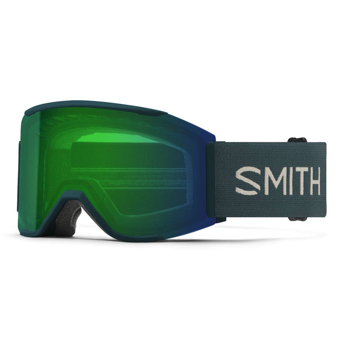 Smith Squad Mag Snow Goggles Pacific Flow, Everyday Green Mirror Lens +Bonus New