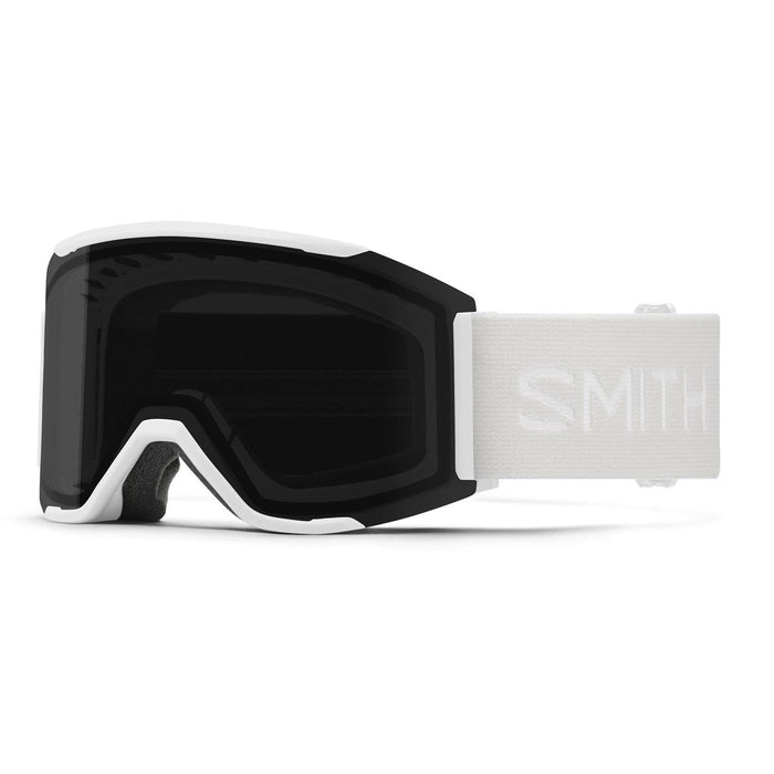 Smith Squad Mag Ski / Snow Goggles White Vapor, ChromaPop Sun Black + Bonus New