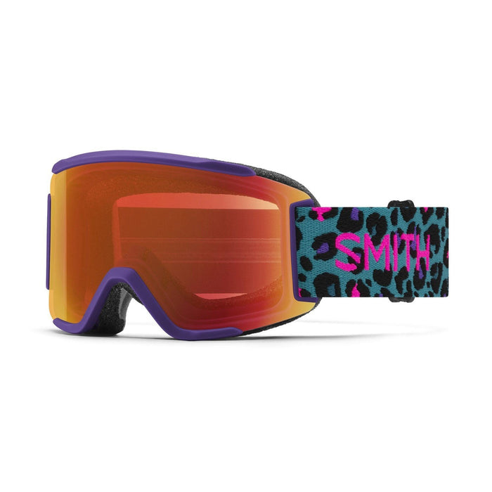 Smith Squad S Snow Goggles Purple Haze Neon Cheetah, Everyday Red