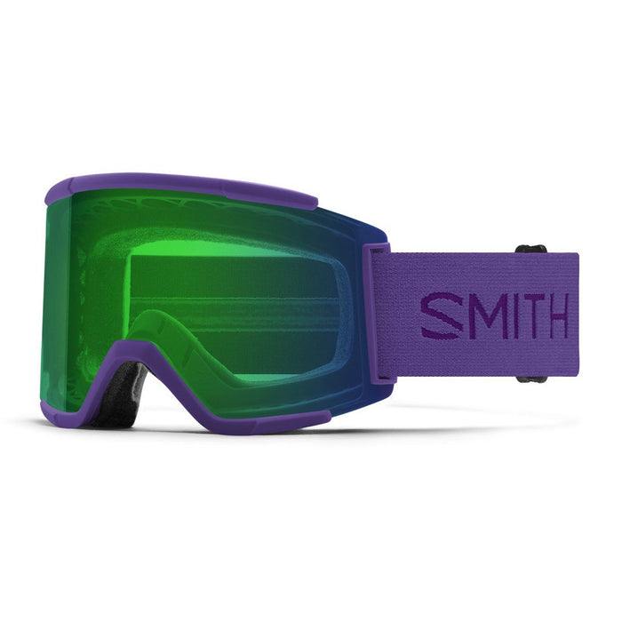 Smith Squad XL Snow Goggles Purple Haze Frame, Everyday Green Mirror Lens +Bonus