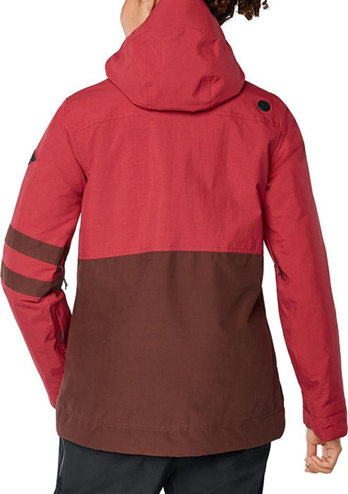 Dakine Juniper Snowboard Jacket, Women's Medium, Deep Garnet / Rust Brown New