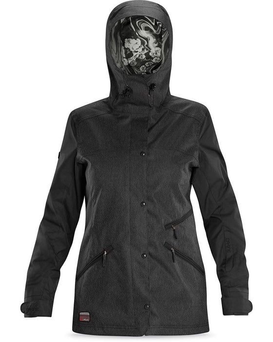 Dakine Joey Shell Snowboard Jacket Women's Medium Black Denim New