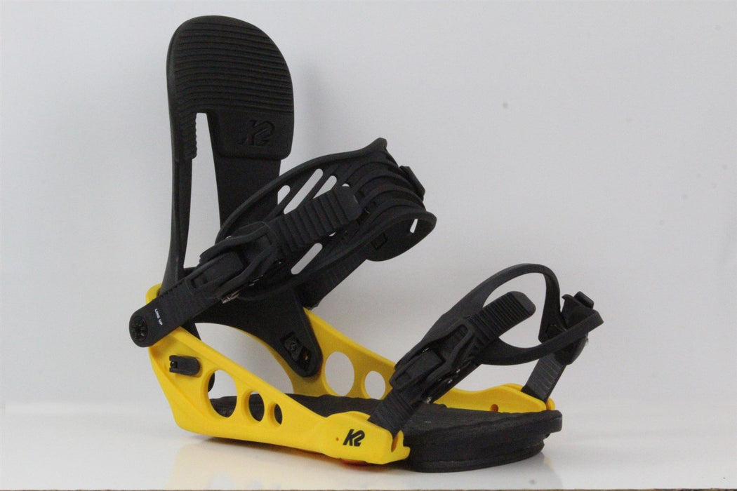 K2 Line Up Snowboard Bindings Large (US Mens Size 8-12) Yellow New 2022 LineUp