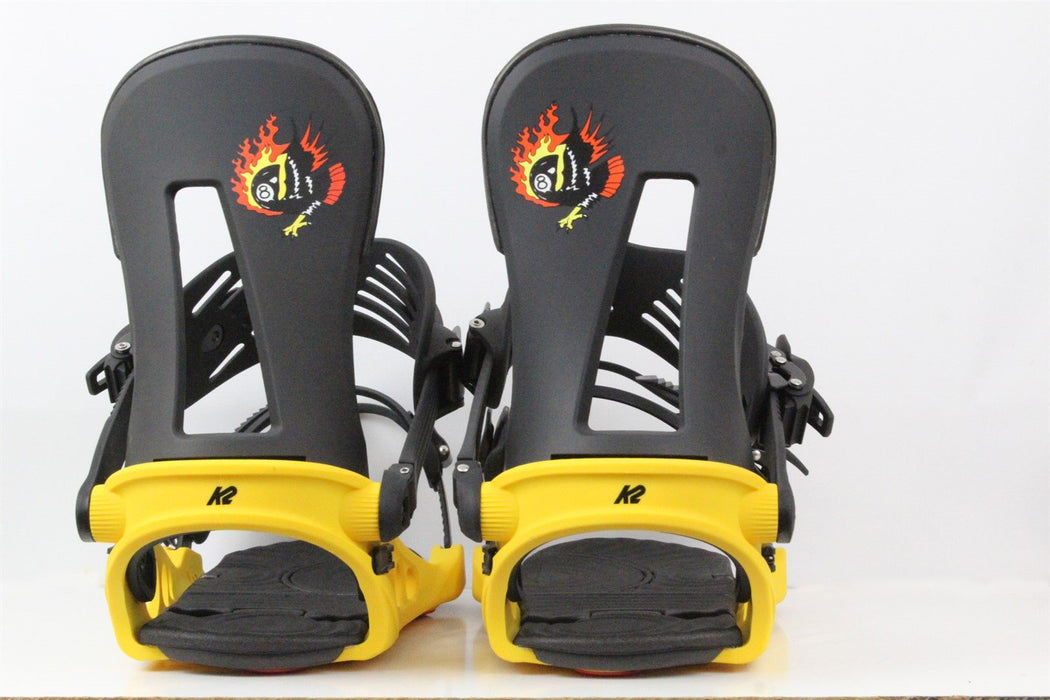 K2 Line Up Snowboard Bindings Large (US Mens Size 8-12) Yellow New 2022 LineUp