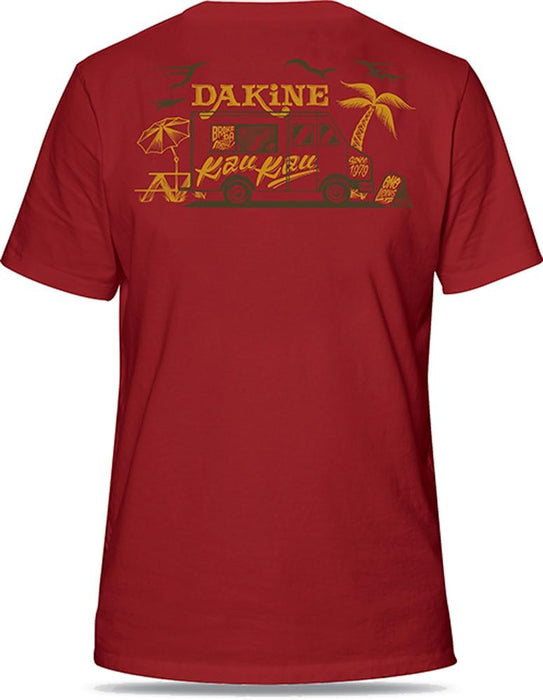 Dakine Kau Kau Pocket Short Sleeve S/S T-Shirt, Men's Large, Deep Red New