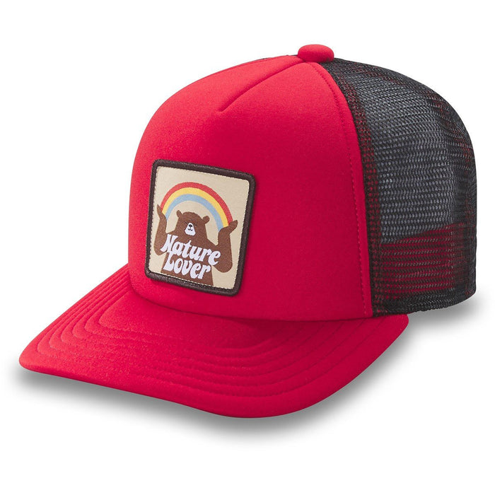 Dakine Kid's Grom Trucker Hat Curved Brim Snapback Cap Molten Lava New 2023