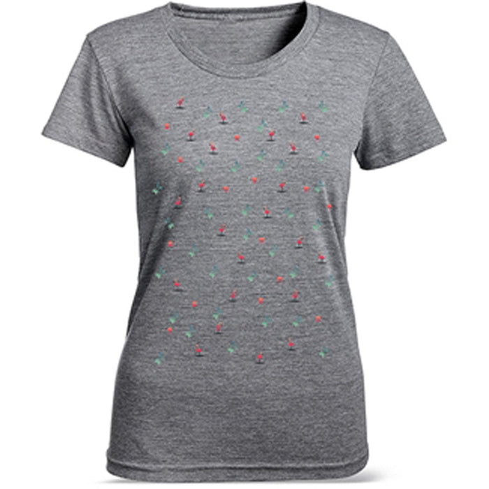 Dakine Women's Kissimee Tech Short Sleeve T-Shirt Tee Medium Kissimee Gray New