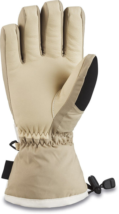 Dakine Womens Leather Camino Snowboard Gloves Medium Turtledove/Stone with Liner