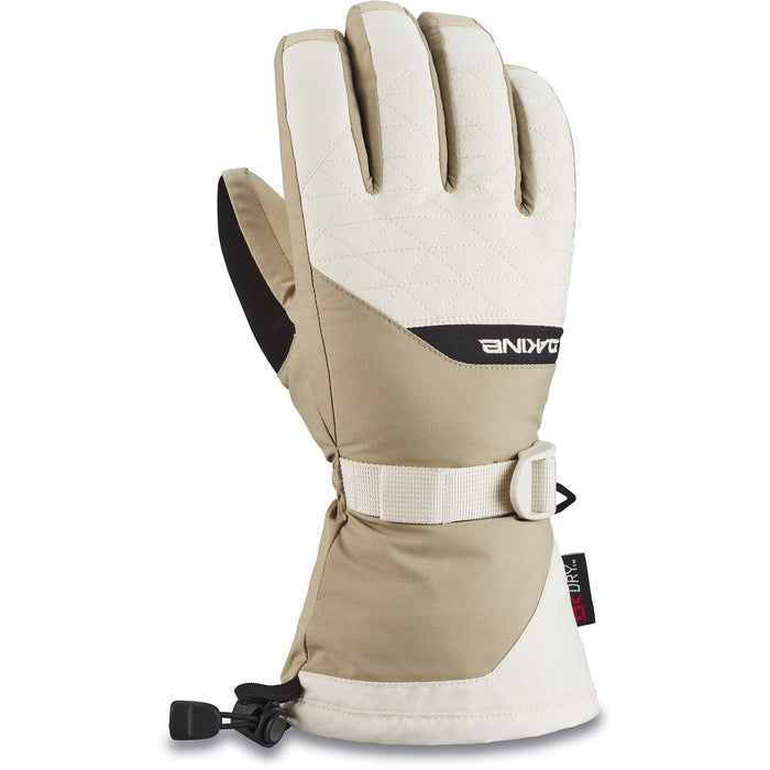 Dakine Womens Leather Camino Snowboard Gloves Medium Turtledove/Stone with Liner