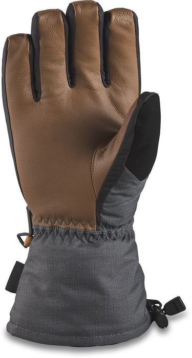 Dakine Leather Scout Snowboard Gloves Mens XXL Carbon HTR w/Removable Liners