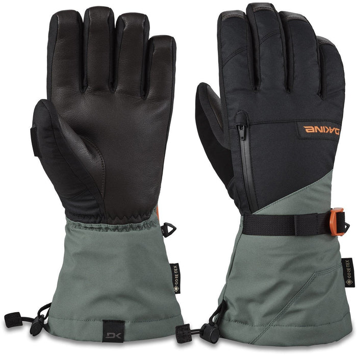 Dakine Leather Titan GoreTex Gloves Men's XL Dark Forest w/Removable Liners New