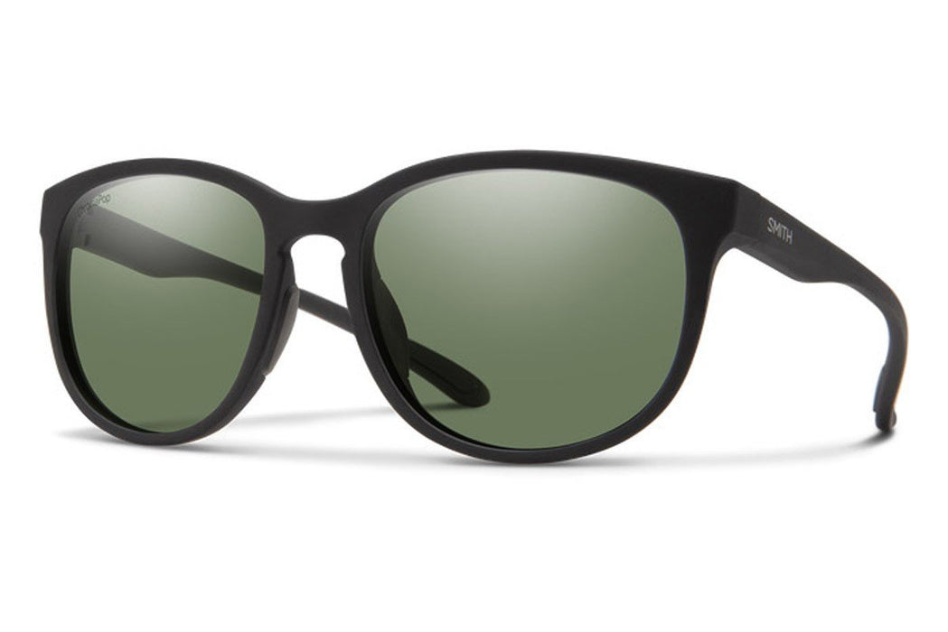 Smith Lake Shasta Sunglasses Matte Black, Polarized Gray Green Lens New