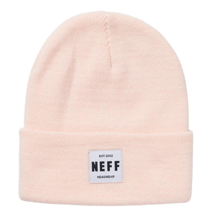 NEFF Lawrence Acrylic Beanie One Size Fits Most Solid Light Pink New
