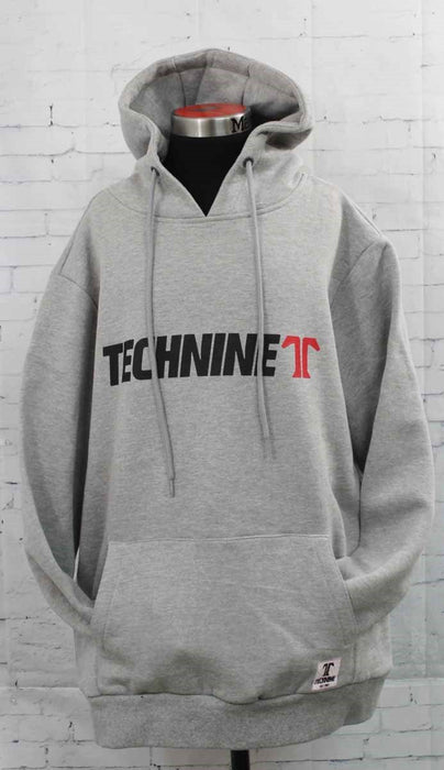 Technine OG Logo Hoodie, Pullover Sweatshirt, Men's Medium, Light Gray New