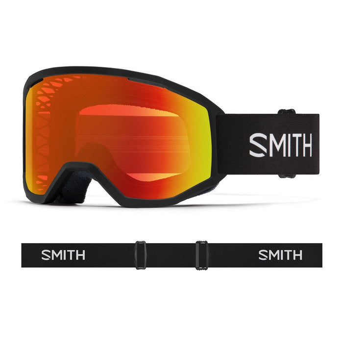 Smith Loam MTB / Bike Goggles Black Frame Red Mirror + Bonus Lens New