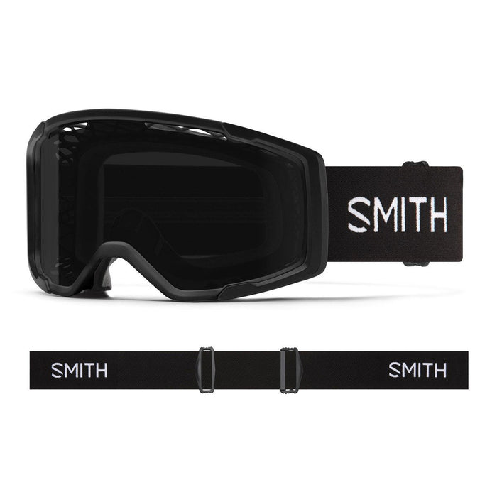 Smith Rhythm MTB /Bike Goggles Black Frame ChromaPop Sun Black + Bonus Lens New