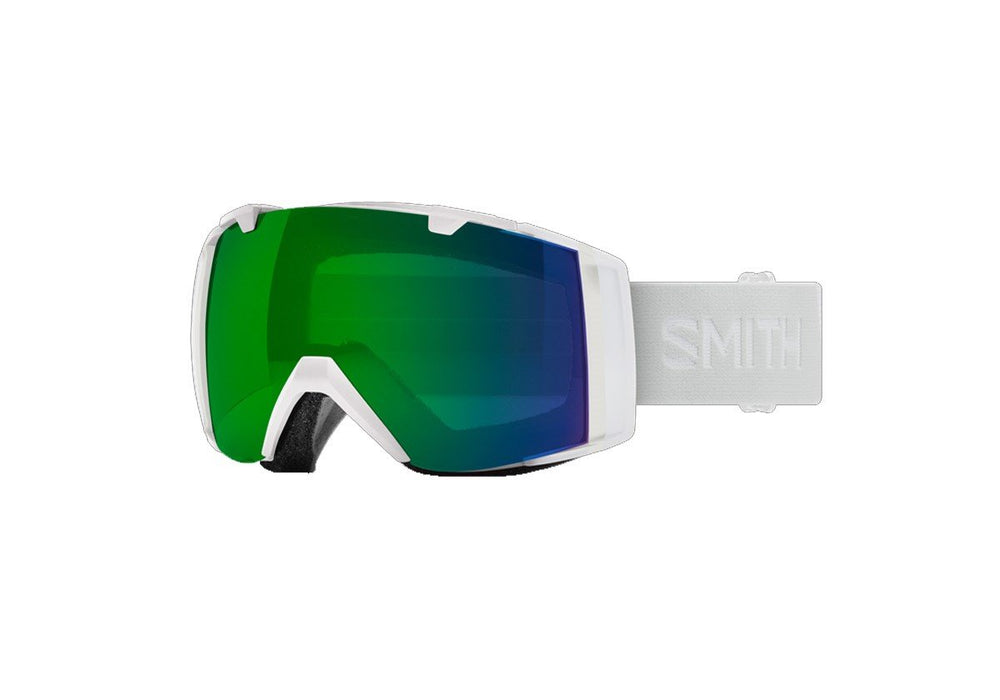 Smith I/O Snow Goggles White Vapor, Everyday Green Mirror Lens + Bonus New