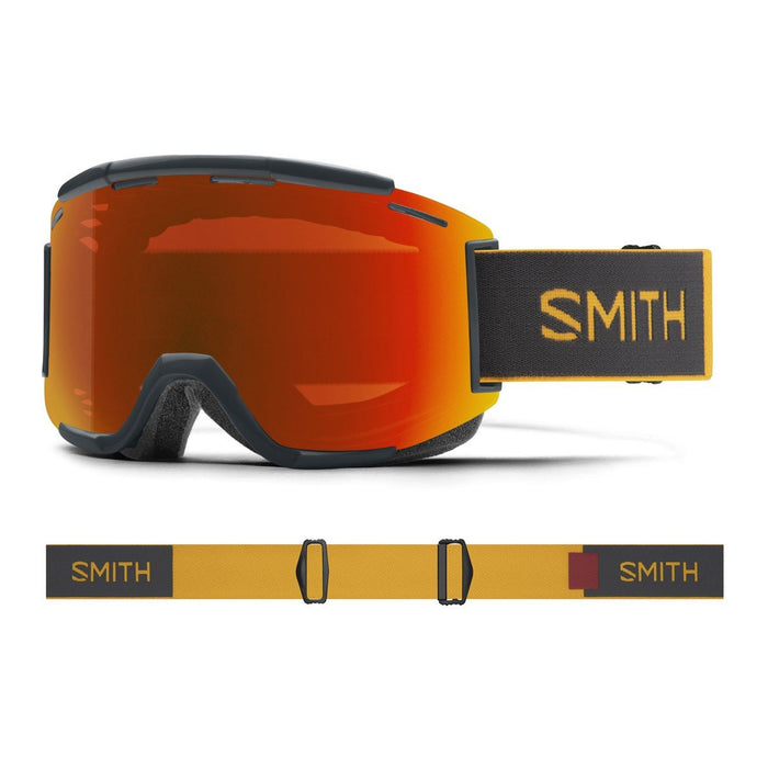 Smith Squad MTB / Bike Goggles Slate / Gold ChromaPop Everyday Red + Bonus Lens