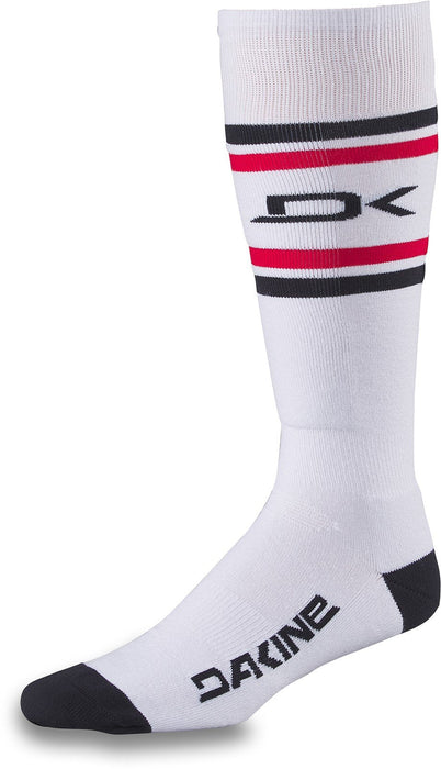 Dakine Men's Freeride Medium Weight Snowboard Socks M/L White Stripe New