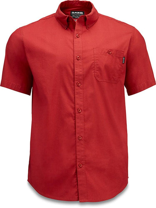 Dakine Mosier Short Sleeve Woven Button Down Shirt, Men's Large, Deep Red New