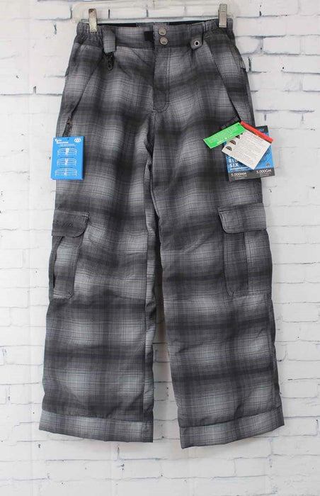 686 Boys Youth Mannual Ridge Insulated Snowboard Pants Large Plaid