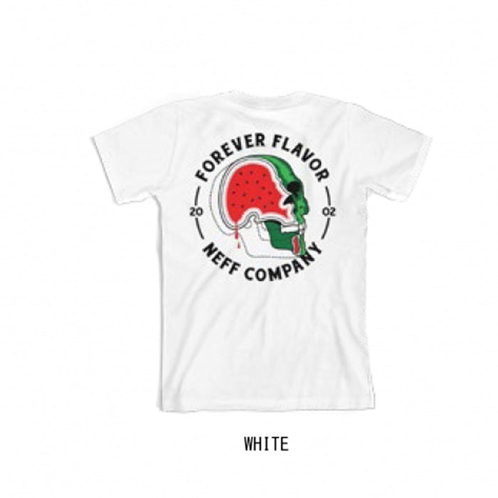 Neff Melon Cotton Crew Neck Short Sleeve Tee T-Shirt, Men's Large, White New