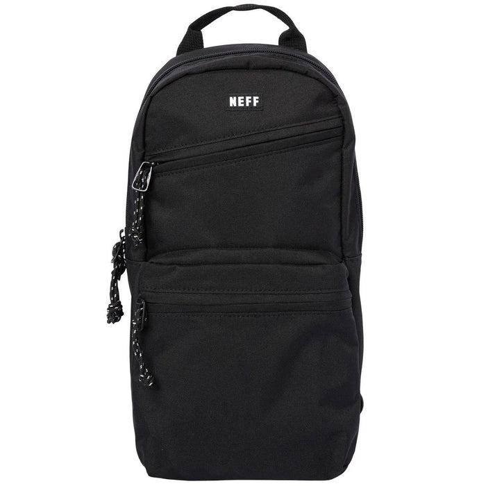 Neff Momentum Sling Shoulder Bag Pack Solid Black New