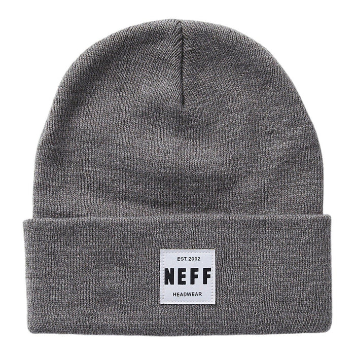 NEFF Lawrence Heather Beanie, Acrylic One Size Fits Most, Charcoal Heather New