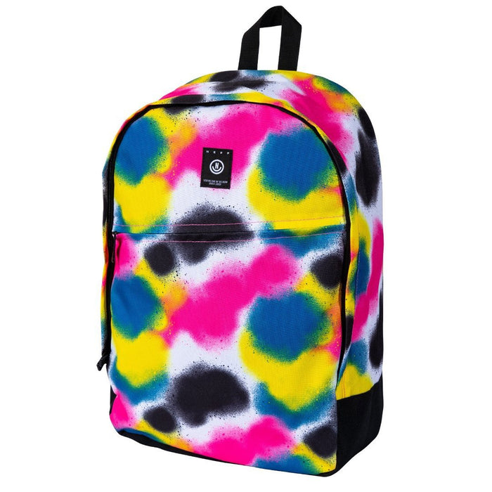 Neff Daily Backpack Primary Spraypaint New Pink Blue Yellow Black